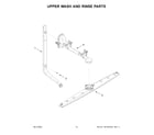 Whirlpool WDP560HAMW0 upper wash and rinse parts diagram