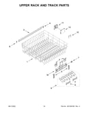 Upper rack and track parts