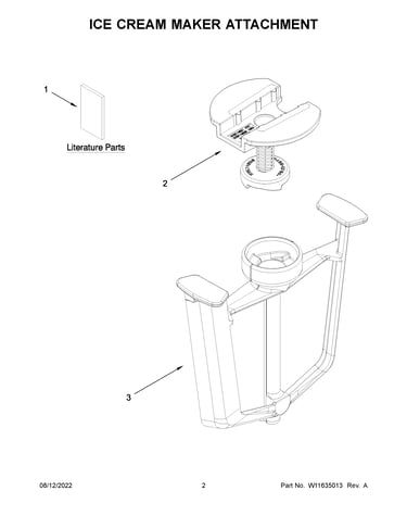 Ice cream maker attachment
