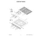 Whirlpool WFG535S0LS4 cooktop parts diagram