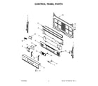 Whirlpool WFG535S0LS4 control panel parts diagram