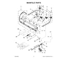 Whirlpool WFG535S0LS4 manifold parts diagram