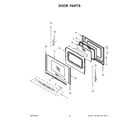 Whirlpool WFG535S0LS4 door parts diagram