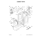 Maytag YMED5630MBK0 cabinet parts diagram