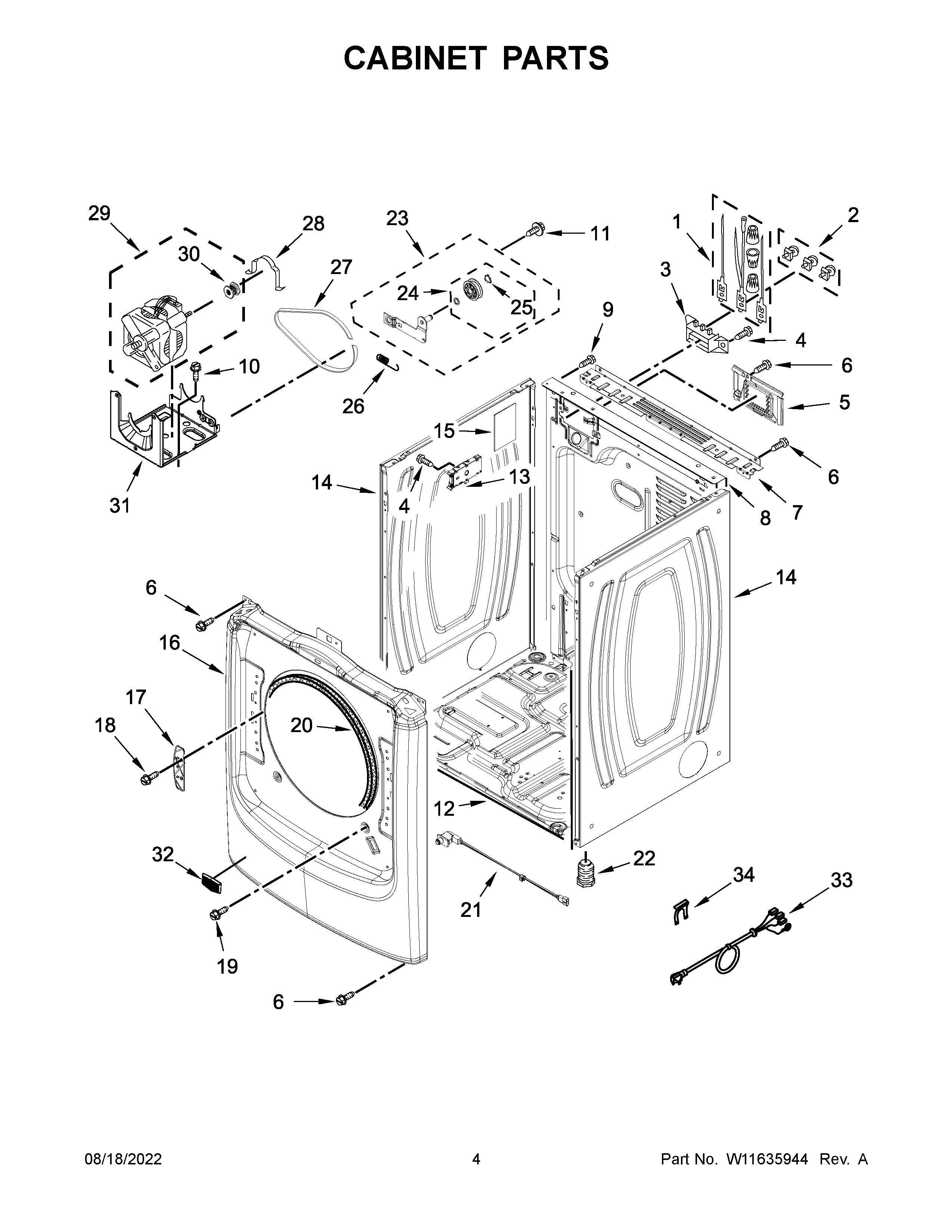 Cabinet parts