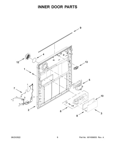 Inner door parts