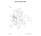 Amana ADB1400AMS0 tub and frame parts diagram