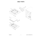 KitchenAid KUWL204EPA02 shelf parts diagram