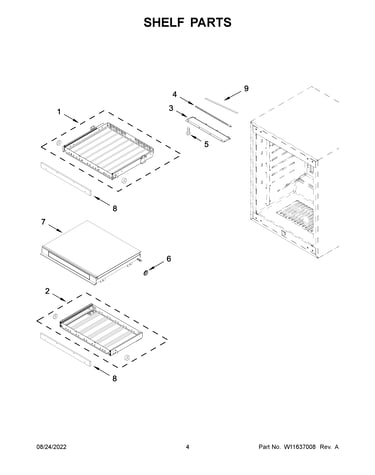 Shelf parts