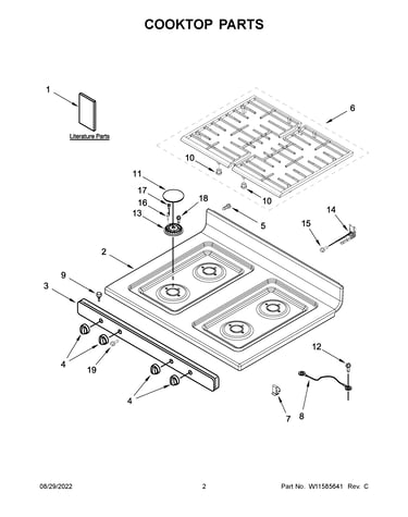 Cooktop parts