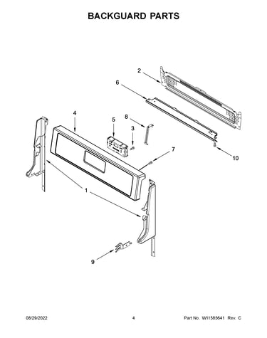 Backguard parts