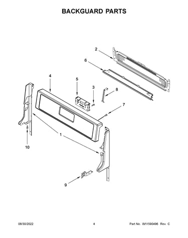 Backguard parts