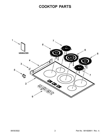 Cooktop parts
