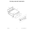 KitchenAid KBSD708MSS00 top grille and unit cover parts diagram