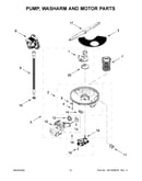 Pump, washarm and motor parts