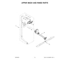 Whirlpool WDP730HAMZ0 upper wash and rinse parts diagram