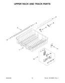 Upper rack and track parts