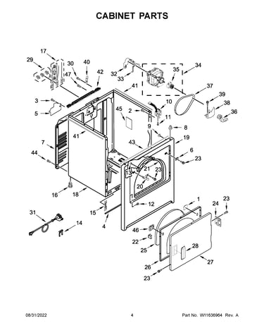 Cabinet parts