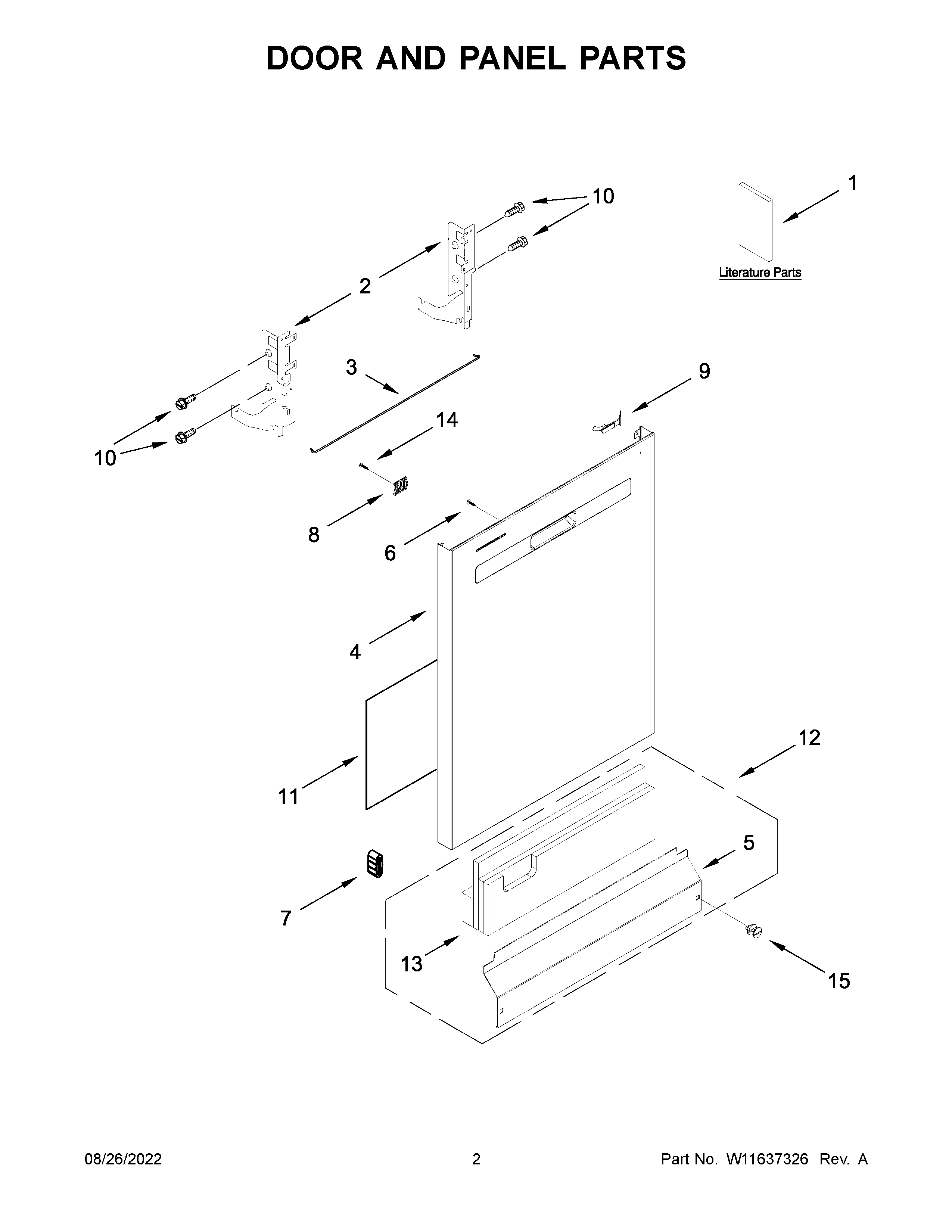 Door and panel parts