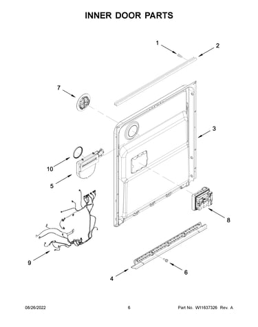 Inner door parts