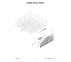 Whirlpool WDP540HAMZ0 lower rack parts diagram