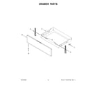 Whirlpool WFG525S0JZ5 drawer parts diagram