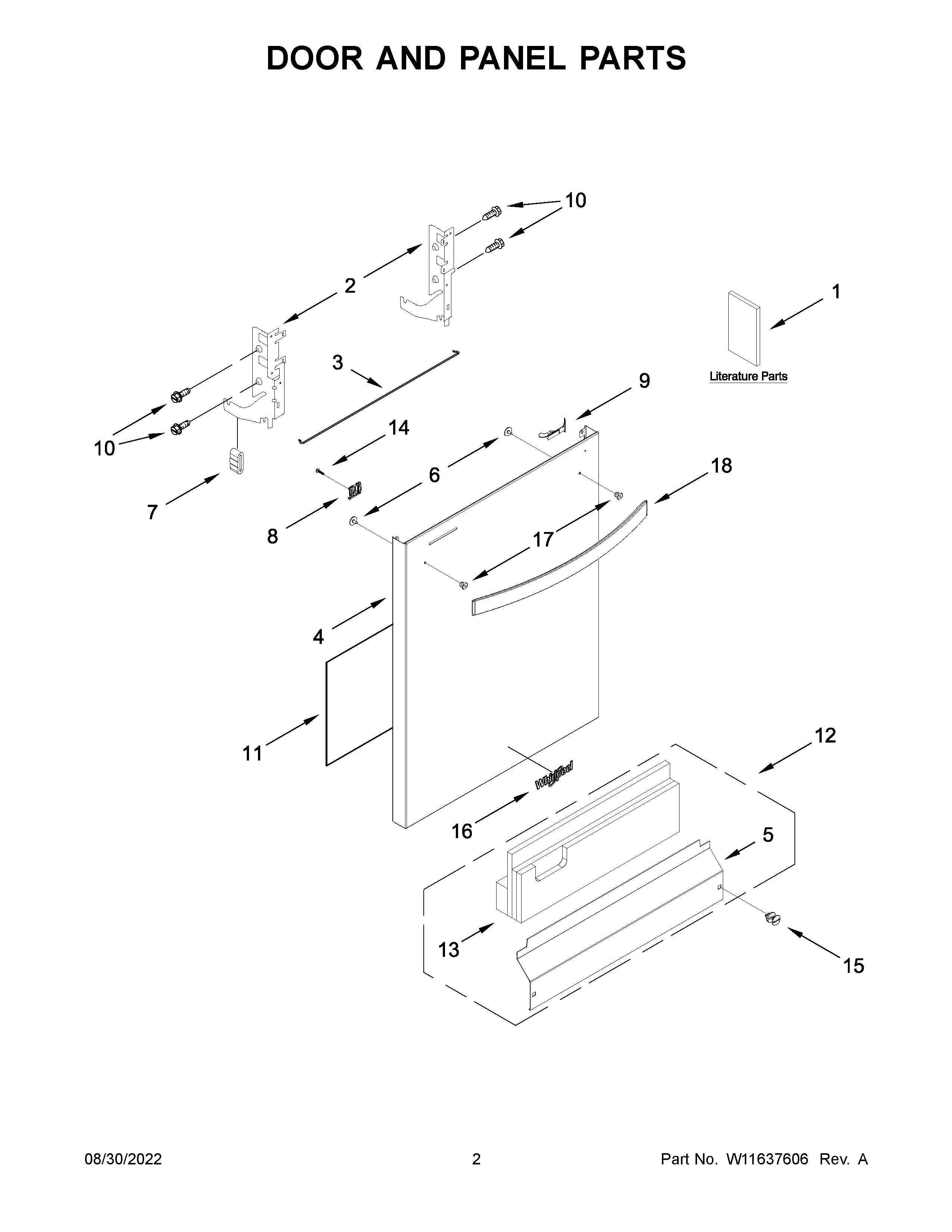 Door and panel parts