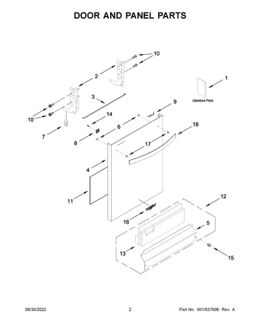 Door and panel parts