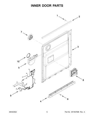 Inner door parts