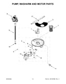 Pump, washarm and motor parts