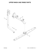 Upper wash and rinse parts