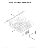 Upper rack and track parts