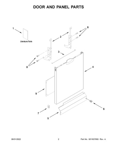 Door and panel parts