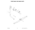 Whirlpool WDF331PAMB0 upper wash and rinse parts diagram