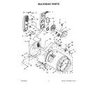 Maytag MGD5030MW0 bulkhead parts diagram