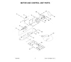 KitchenAid 5K45SSWWH0 motor and control unit parts diagram