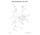 KitchenAid 5K45SSWWH0 base and pedestal unit parts diagram
