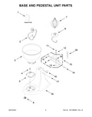 Base and pedestal unit parts