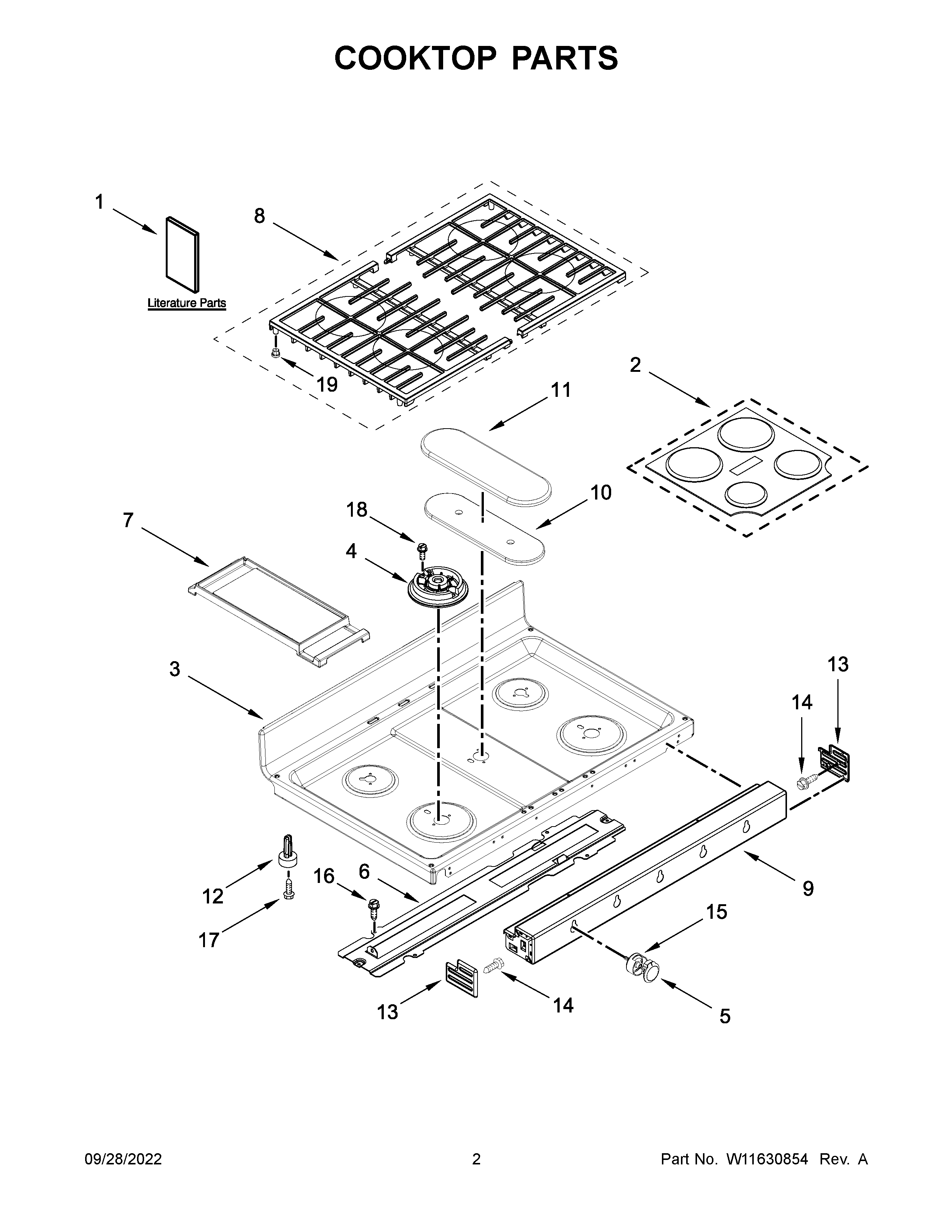 COOKTOP PARTS