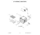 KitchenAid KFGC558JSS05 30" internal oven parts diagram