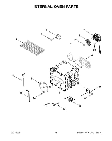 Internal oven parts