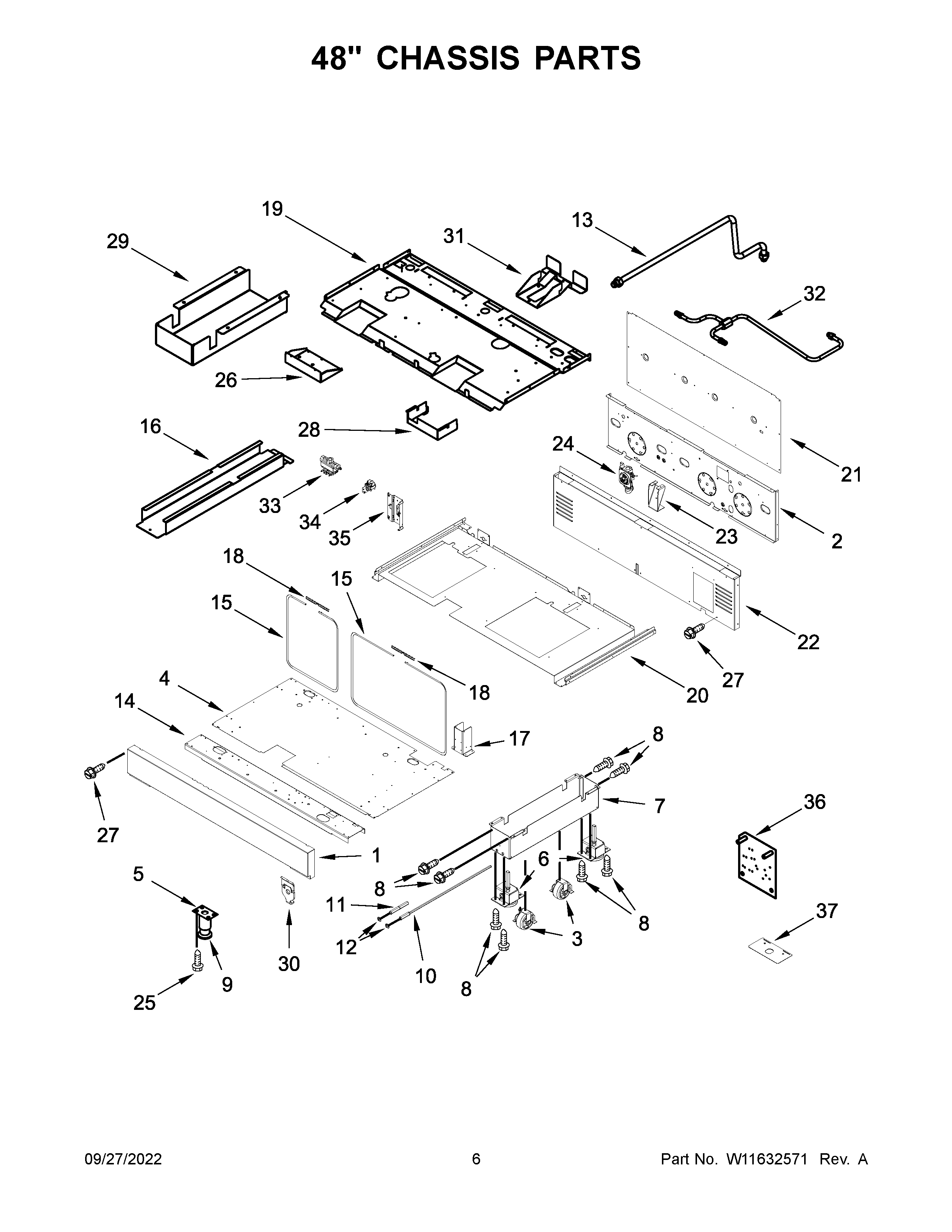 48" chassis parts