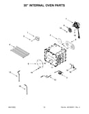 30" internal oven parts