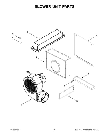 Blower unit parts