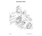 Whirlpool WGD4850HW2 bulkhead parts diagram