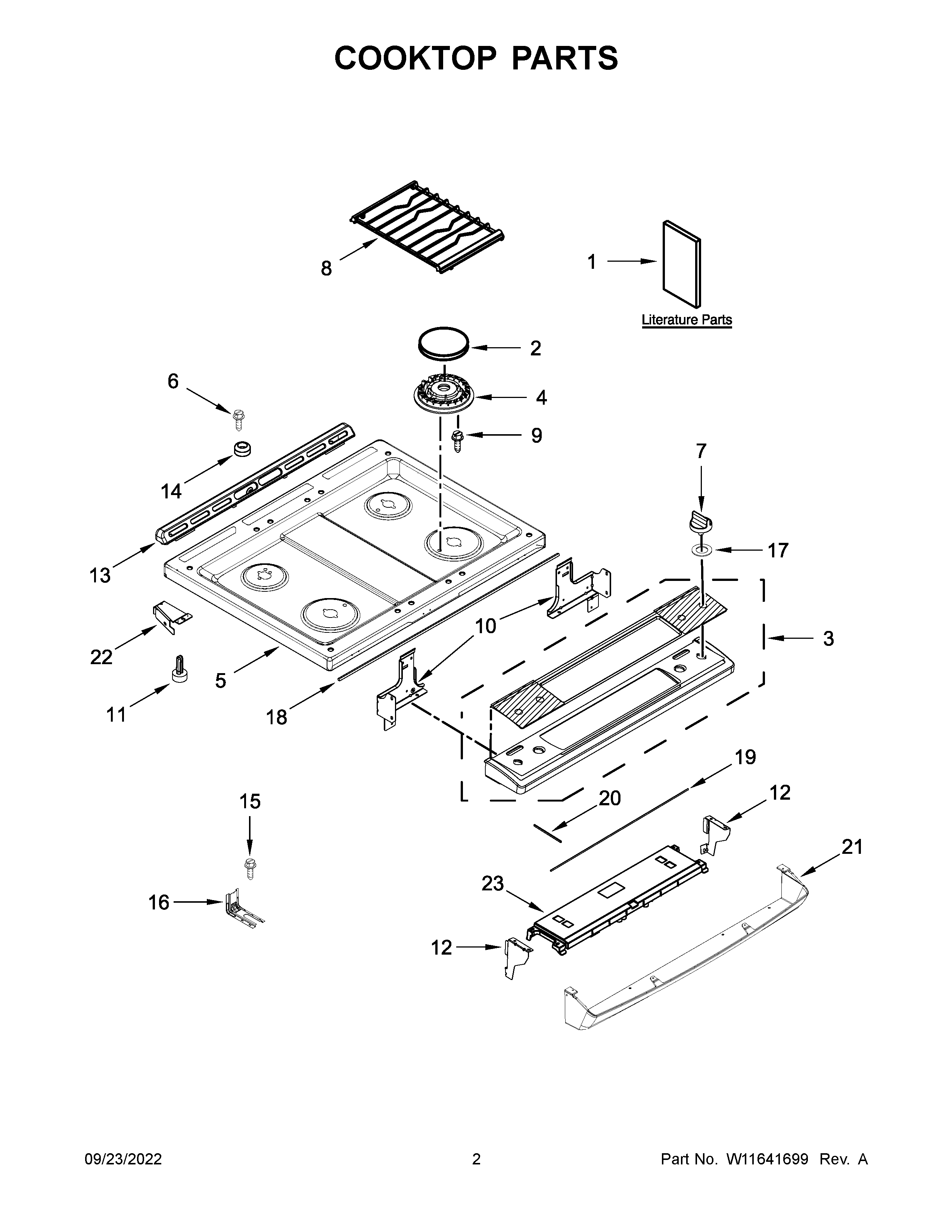 COOKTOP PARTS