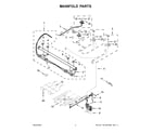 Whirlpool WEG515S0LB3 manifold parts diagram