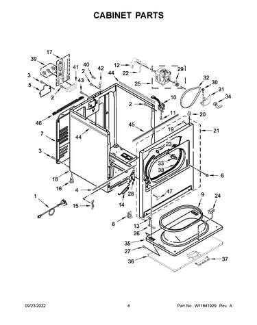 Cabinet parts