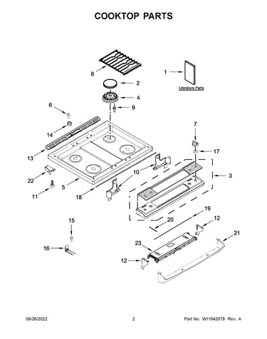 Cooktop parts