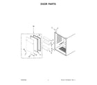 Whirlpool WUR35X24HZ03 door parts diagram